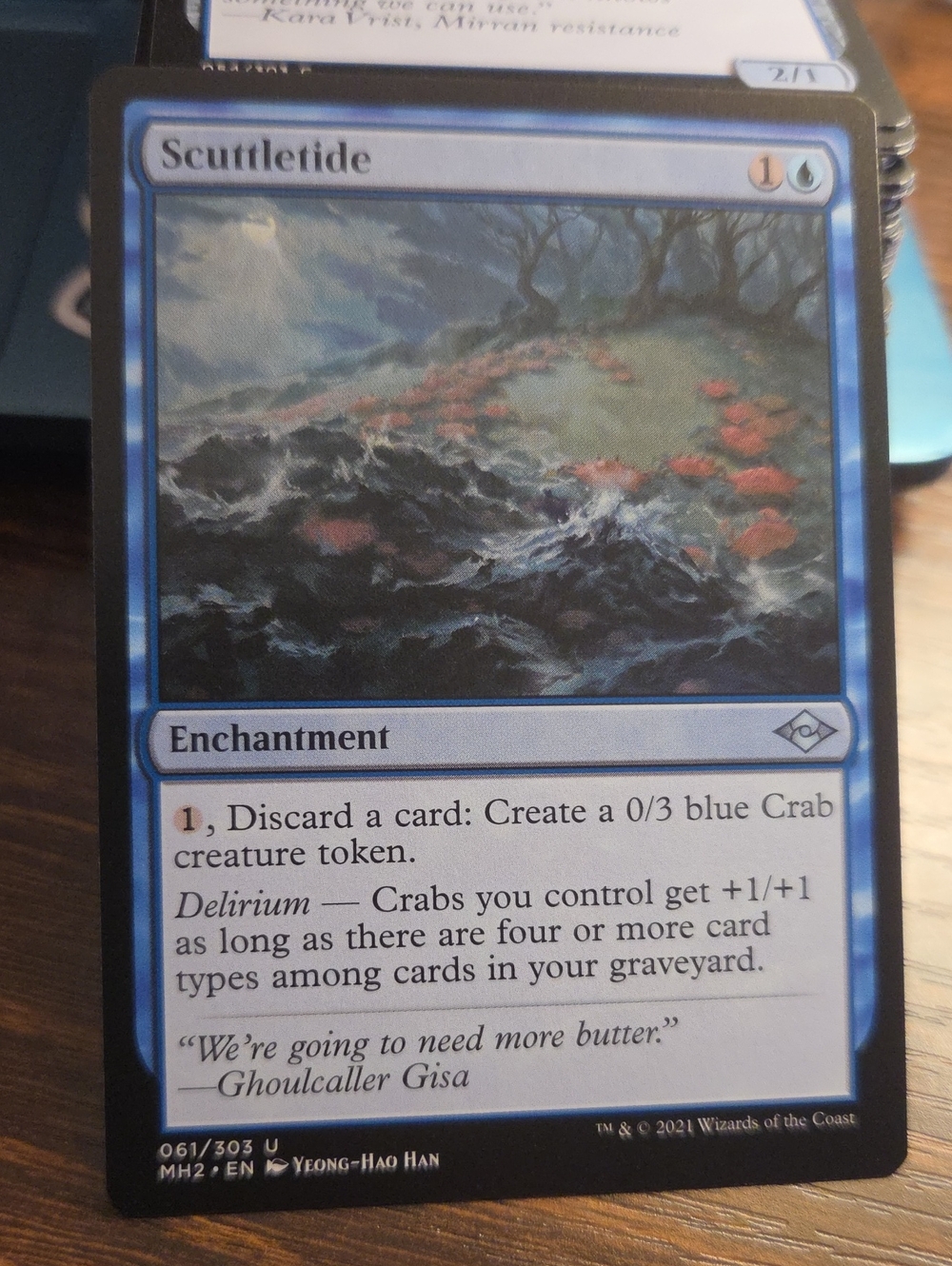 Magic: The Gathering Scuttletide Blue Enchantment Card - Blue